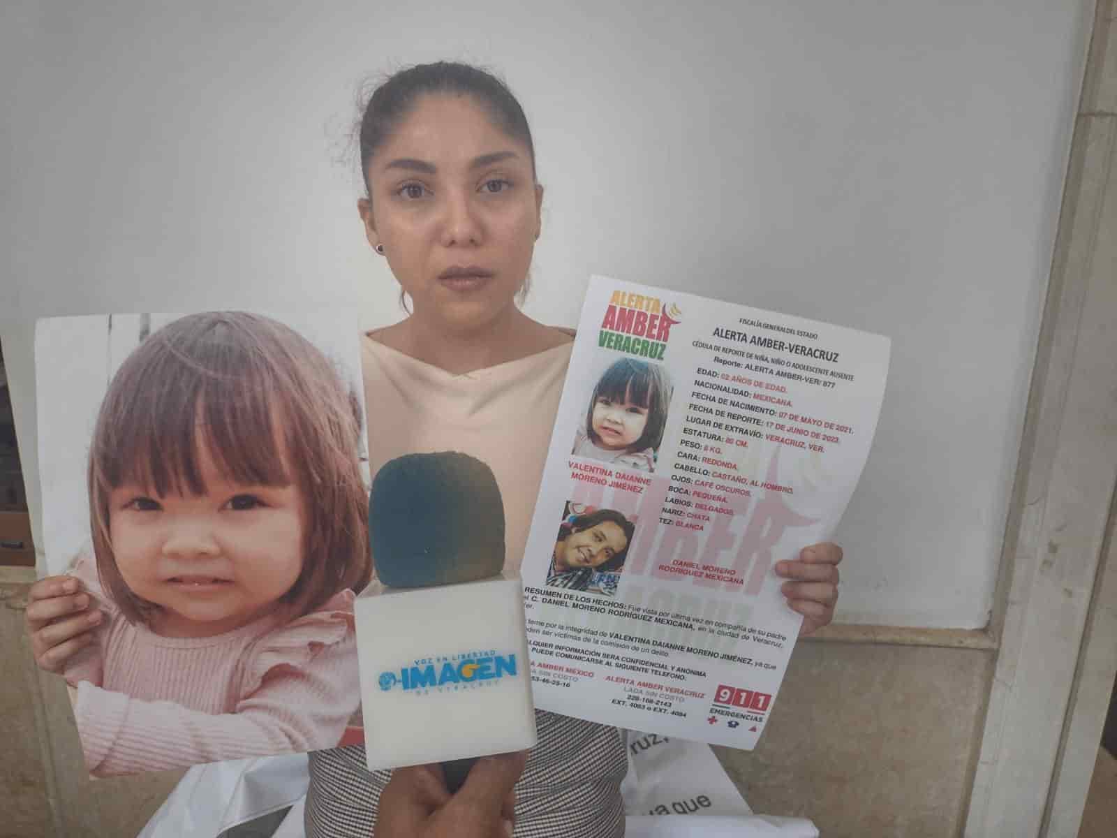 Desde hace un año no sabe nada de su hija; fue sustraída por su padre en Veracruz