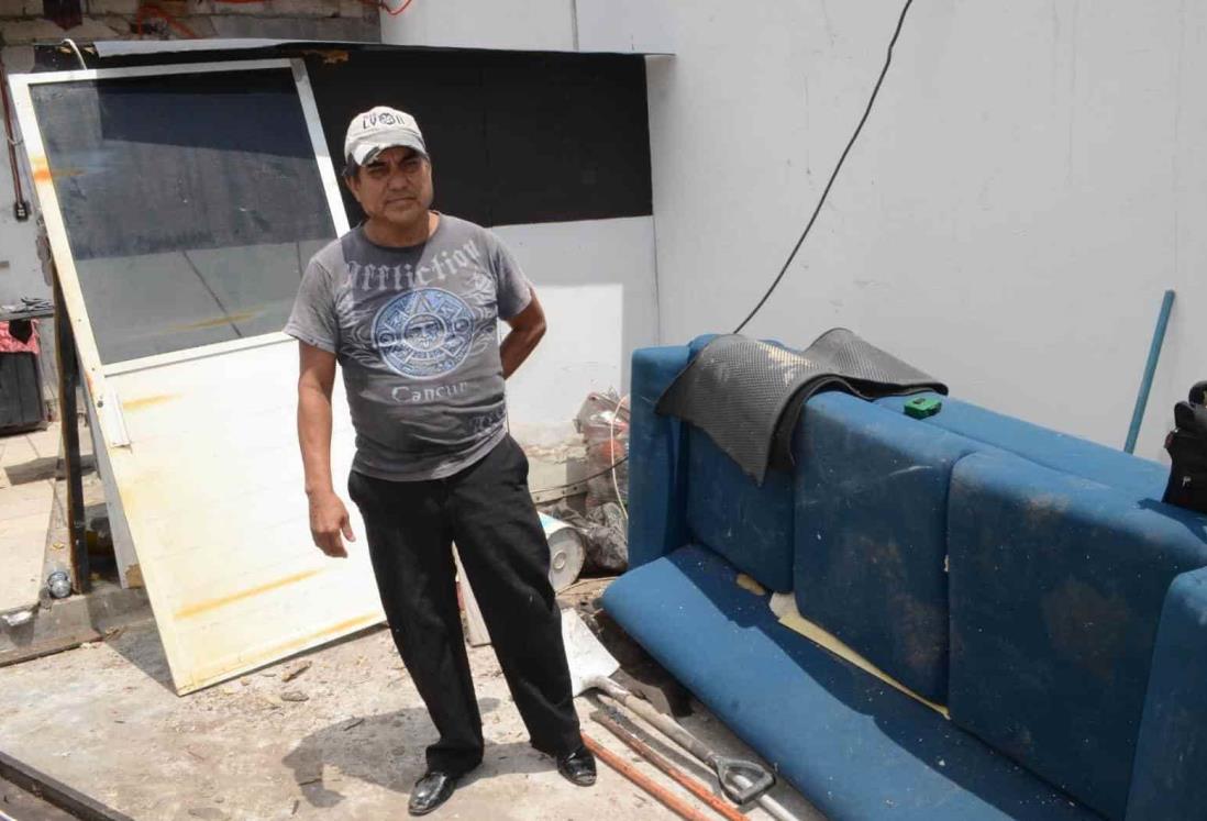 Se desplomó el techo de su casa en Veracruz mientras dormían