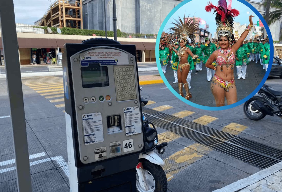 ¿Funcionarán los parquímetros del centro durante el Carnaval de Veracruz 2023?