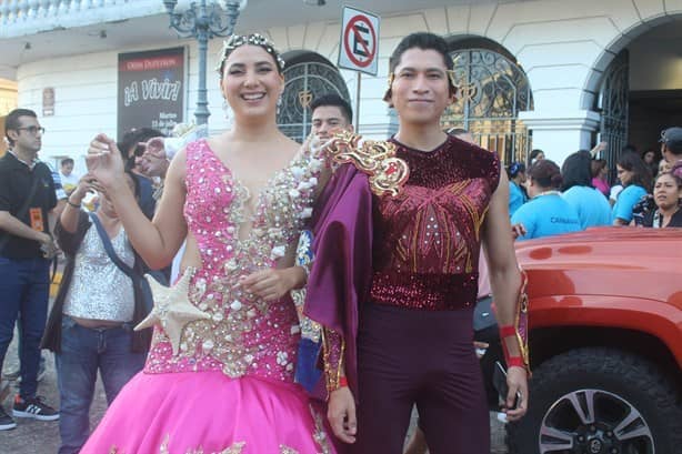 Reyes del Carnaval de Veracruz 2023 vivieron velada majestuosa de coronación