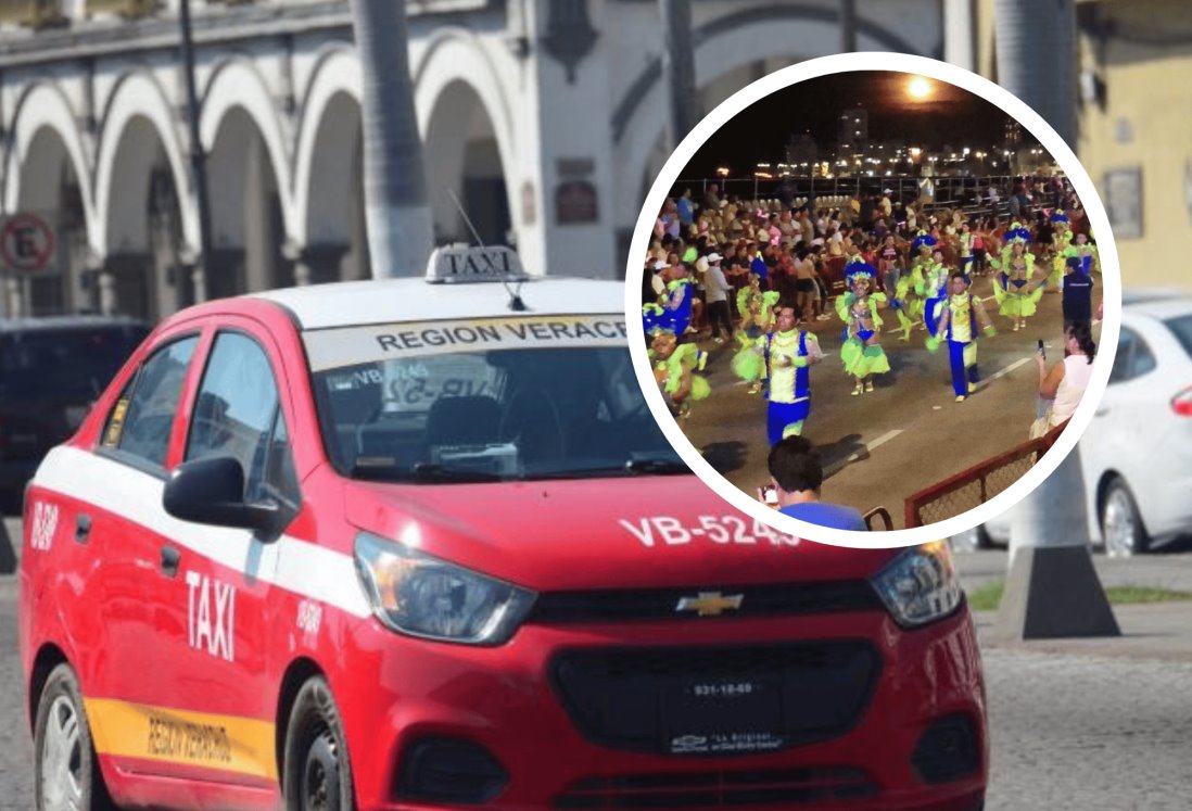 Acusan a taxistas en Veracruz de aumentar corridas por Carnaval de Veracruz 2023