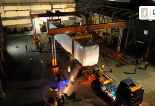 Primer convoy del Tren Maya sale de Hidalgo hacia Cancún (+Video)
