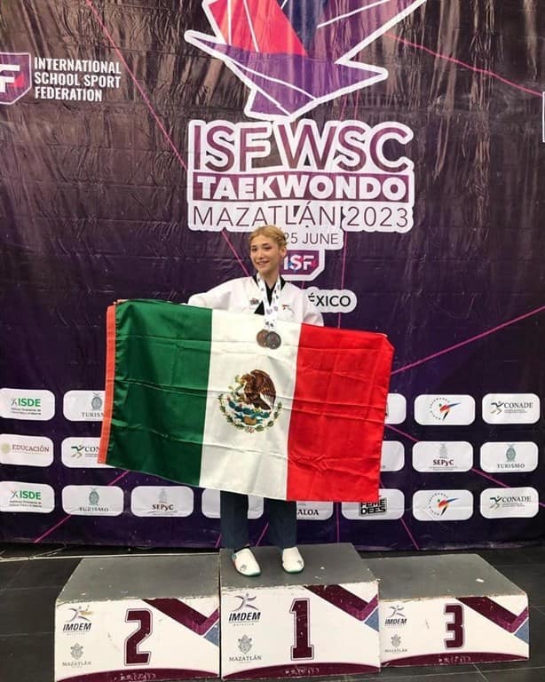 Brillan veracruzanos en Mundial Escolar de TKD