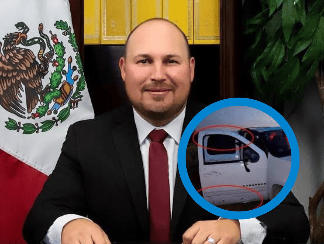 Rafaguean camioneta del secretario de Gobierno de Tamaulipas