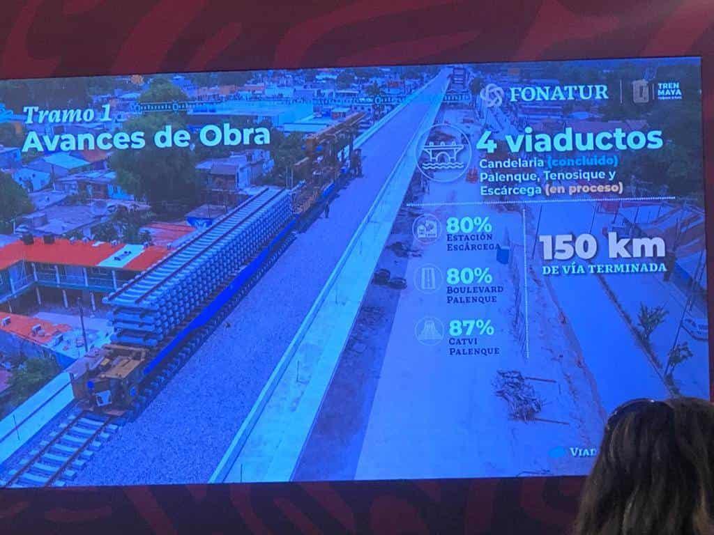 Avanza construcción del Tren Maya en tramo Escárcega-Palenqu