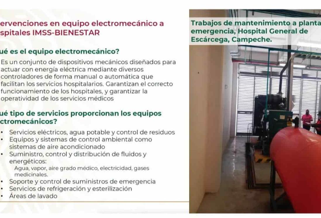 IMSS destaca acciones de mantenimiento en hospitales