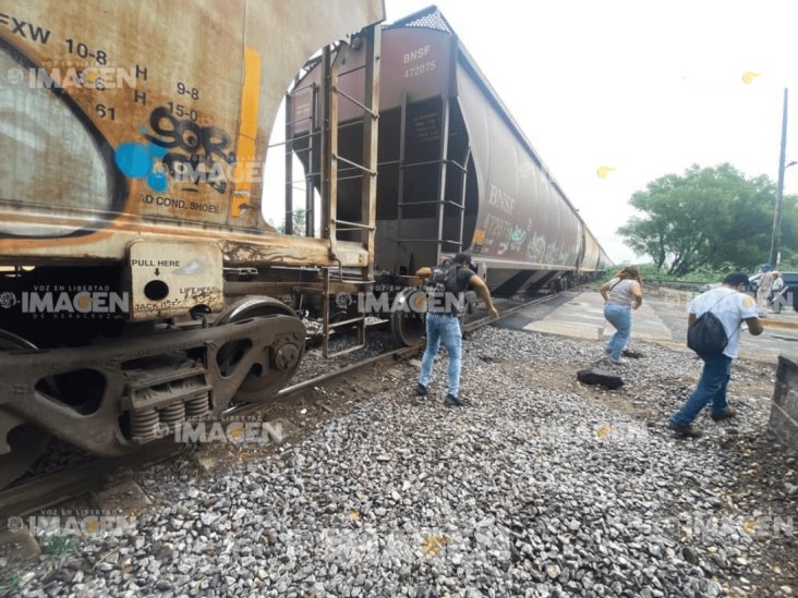 Muere arrollado por tren en Geovillas del Puerto, Veracruz