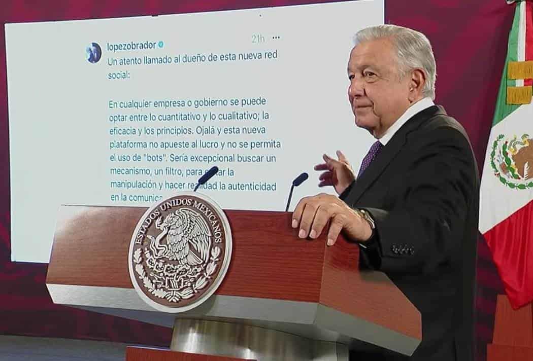 AMLO pide a Threads cuidar calidad de información y no priorizar el lucro