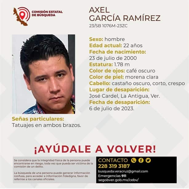 Estas son los últimos desaparecidos de julio en Cardel, Veracruz