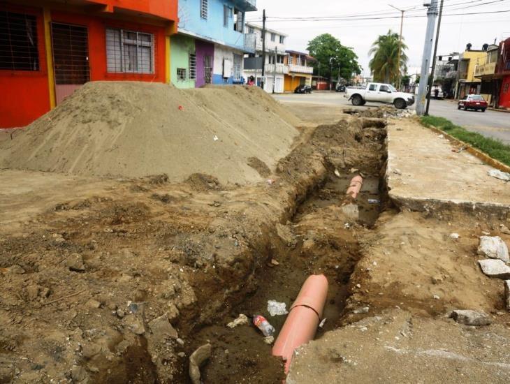 Concluyen cambios de tuberías en General Anaya; esperan indicaciones para continuar la obra