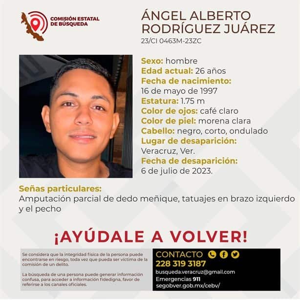Desaparece joven en el puerto de Veracruz; urge su localización