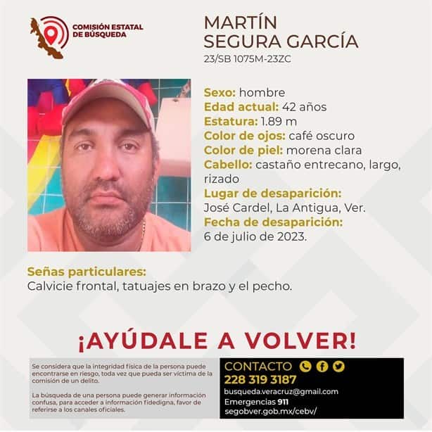 Estas son los últimos desaparecidos de julio en Cardel, Veracruz