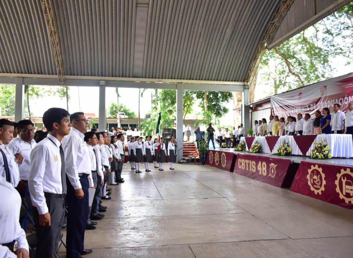 Generación “Covid” se gradúa del CBTis 48 en Acayucan | VIDEO