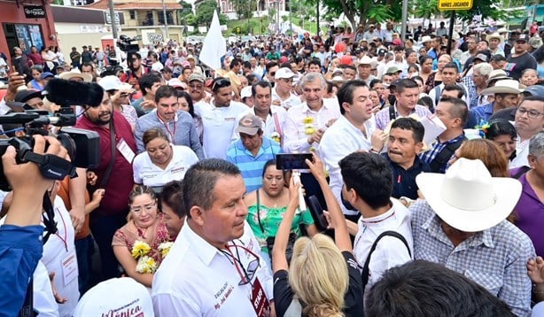 Masivo apoyo de Veracruz para Adán Augusto y Sergio Gutiérrez