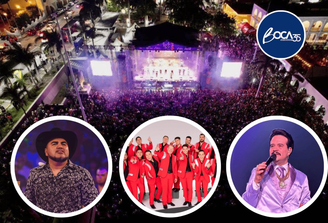 David Zahan, El Mimoso y La Arrolladora en fiestas de Santa Ana 2023 | VIDEO