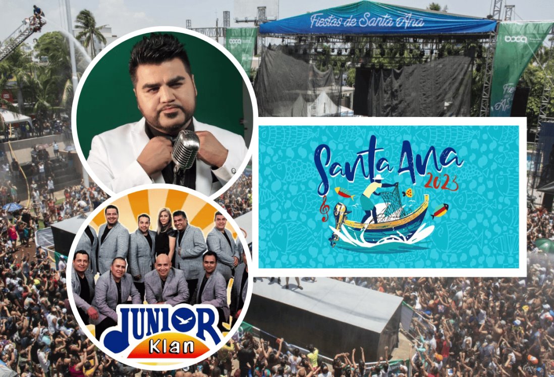 Estos son los éxitos de los artistas invitados a las fiestas de Santa Ana 2023