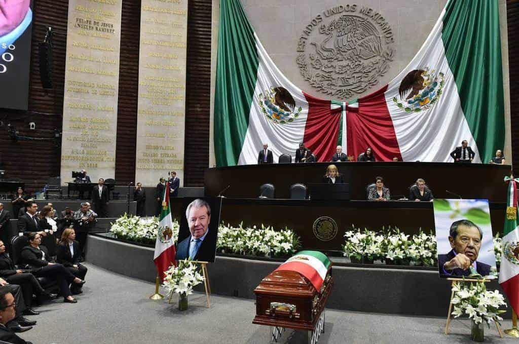 Rinden homenaje luctuoso a Porfirio Muñoz Ledo en la Cámara de Diputados