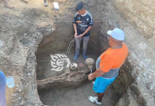 Investiga INAH osamentas y vestigios arqueológicos hallados en Álamo