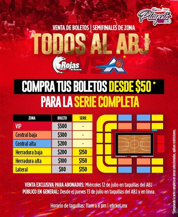 Salen a la venta boletos para Semifinales en LNBP