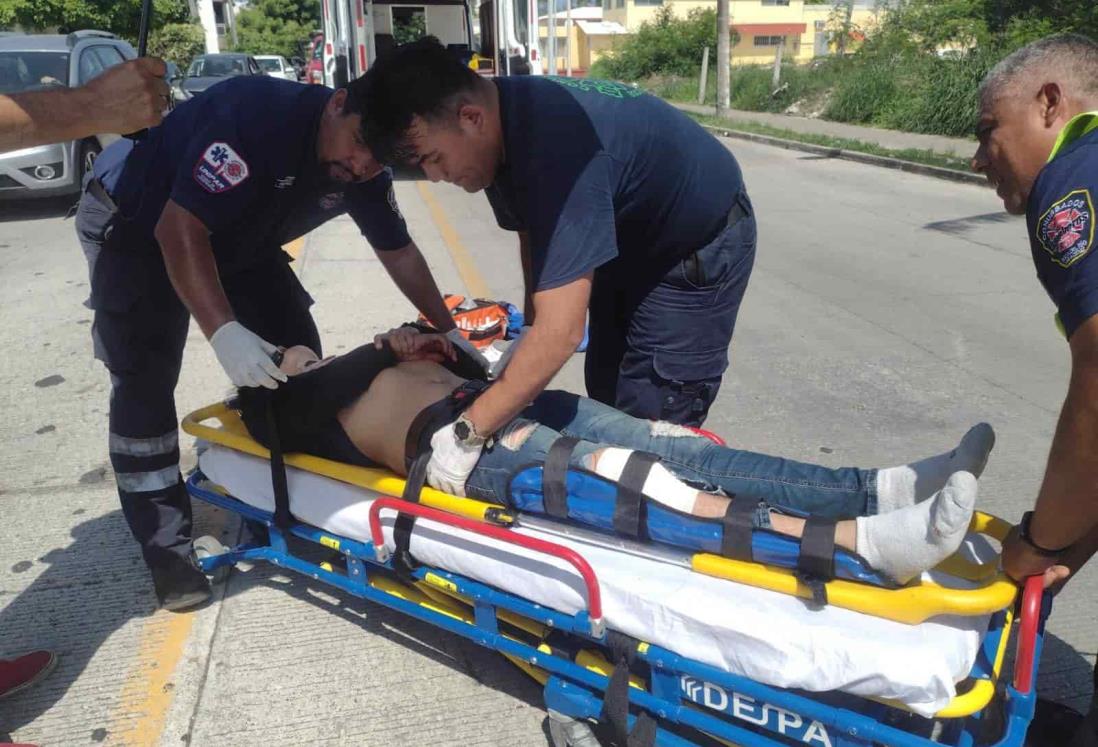 Arrollan a motociclista en el fraccionamiento Virginia, en Boca del Río