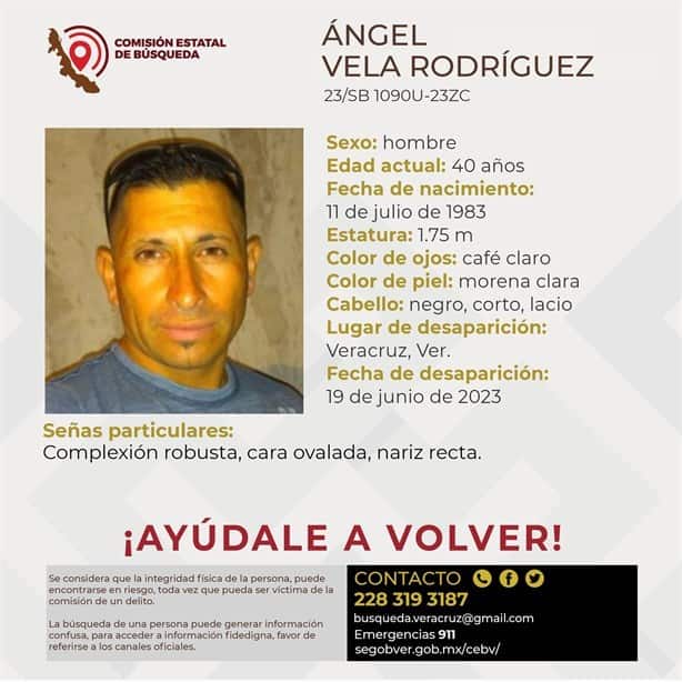 Buscan a Ángel en Veracruz, desapareció en junio de 2023