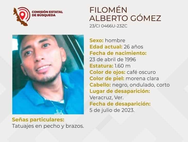 Filomén lleva desaparecido desde 7 días en el puerto de Veracruz; urge su localización