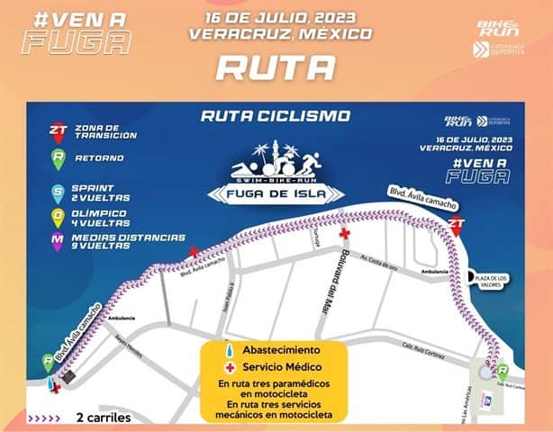 Lista edición 2023 del Triatlón Fuga de Isla