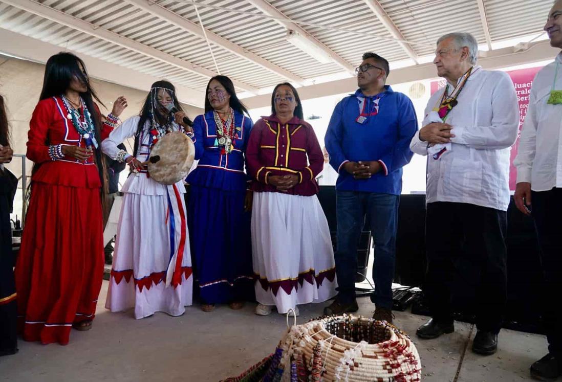 AMLO evalúa avances del Plan de Justicia para el Pueblo Seri de Sonora