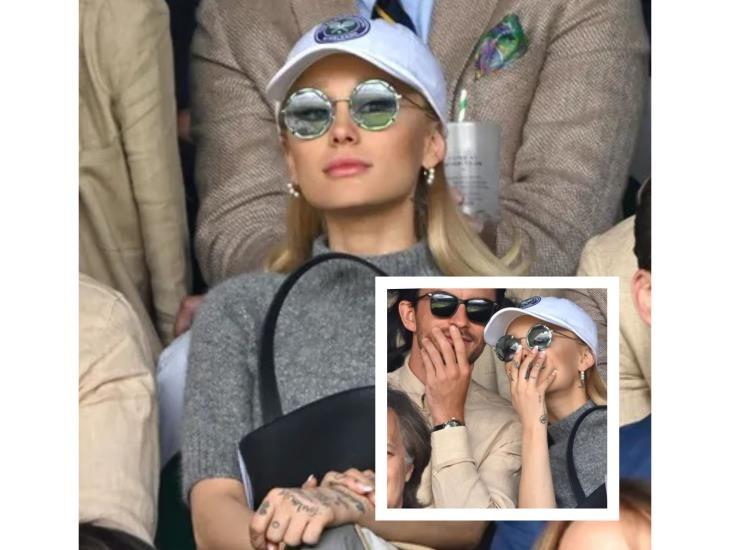 Ariana Grande es vista en Wimbledon sin su anillo de bodas