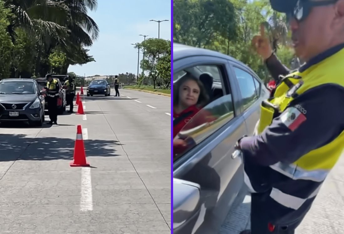 Influencer exhibe y desarticula operativo de Tránsito en Veracruz | VIDEO