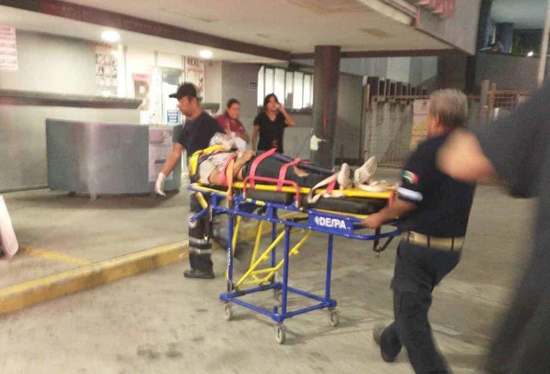 Auto fantasma tira a motociclista de la carretera en Soledad de Doblado