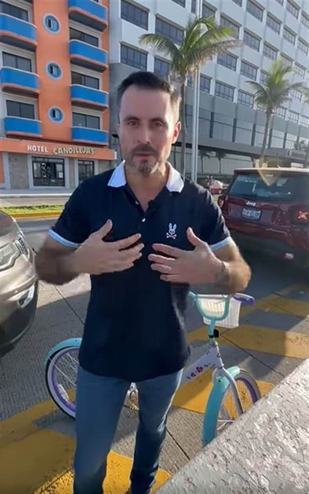 Se le revierte a Polo Deschamps crítica contra Xóchitl; hasta le llevó bicicleta