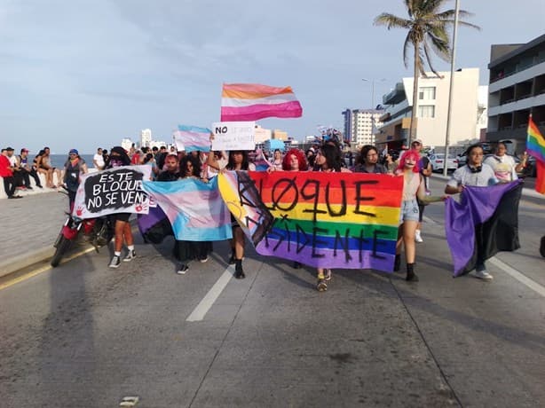 Con éxito se realizó la marcha del Orgullo LGBTIQ+ por el bulevar de Veracruz