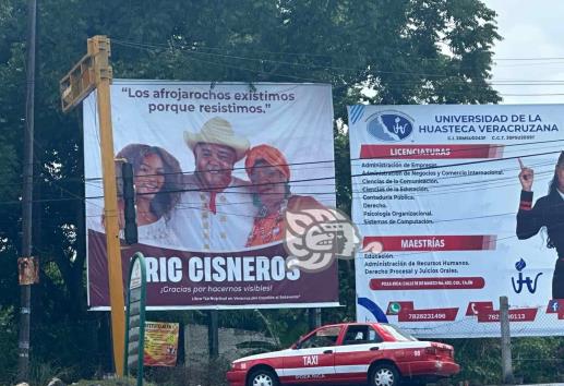 Aspirantes tapizan norte de Veracruz con espectaculares; ¿y el llamado de AMLO?
