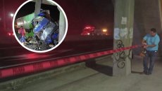 Cierran circulación en la Veracruz-Cardel por daño en puente tras ser impactado por tráiler