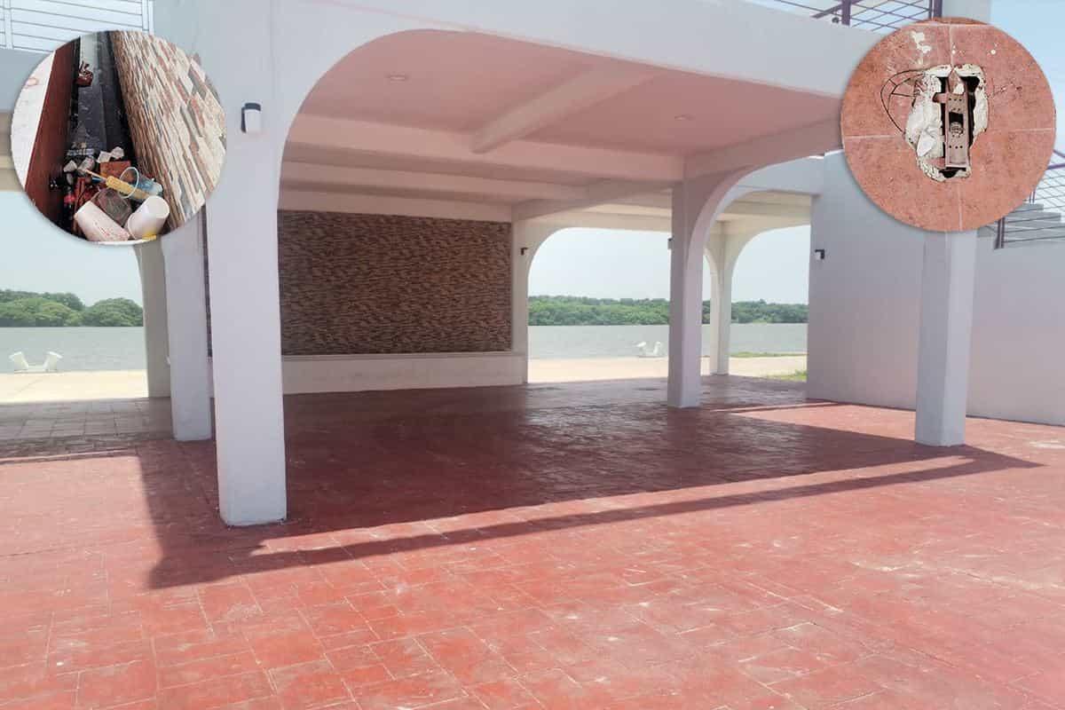 Obra del mirador de la plaza de la Juventud presenta daños y no ha sido entregada al gobierno municipal