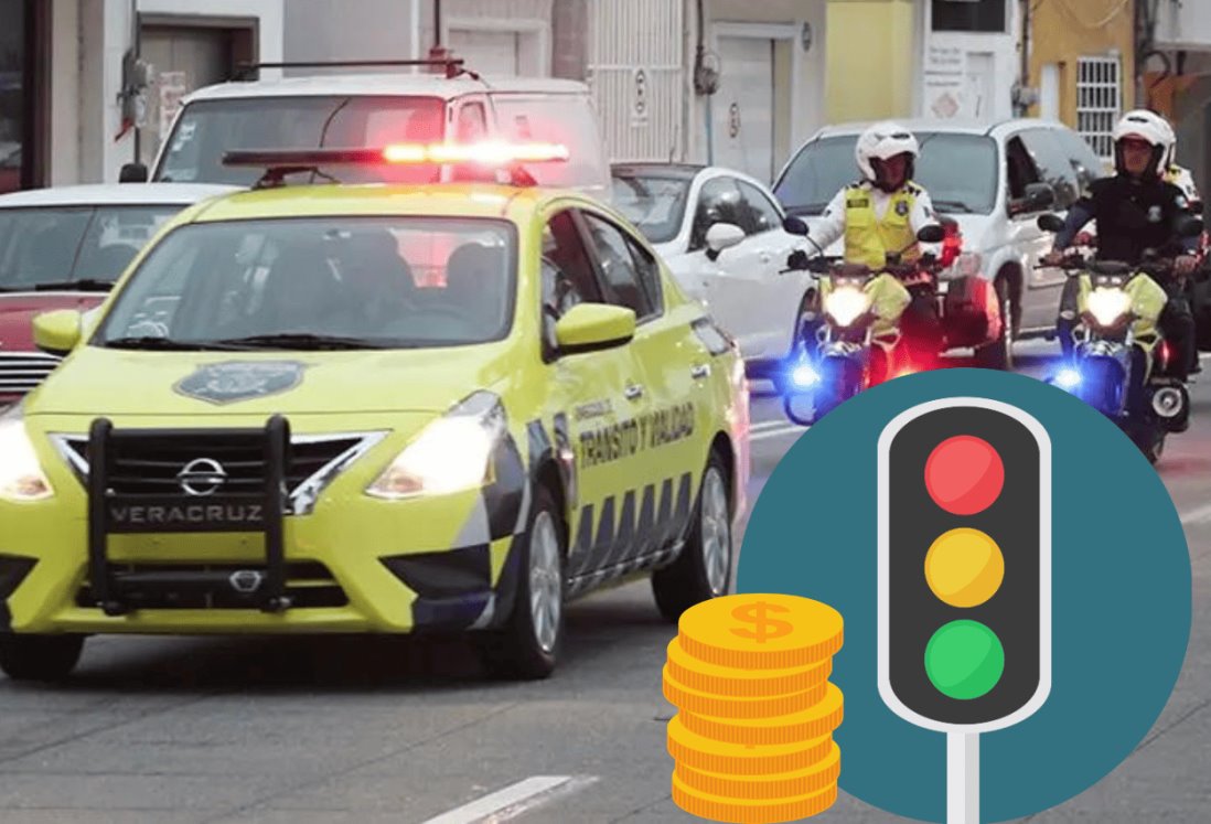 ¿Cuánto es la multa por pasarse un alto en Veracruz?