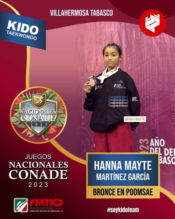 Brillan jóvenes de TKD en Juegos Nacionales