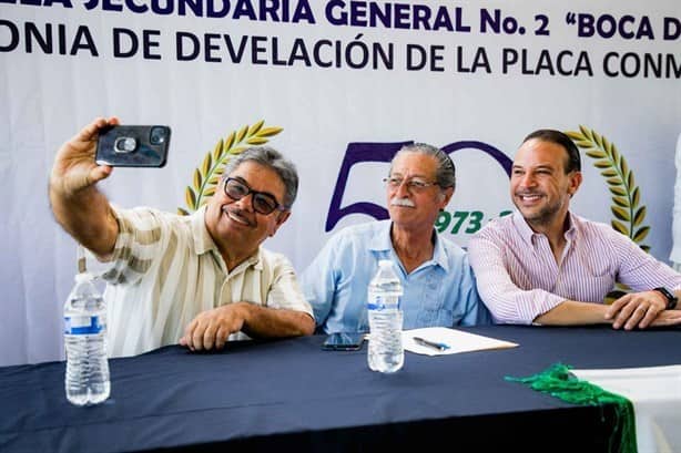 Celebran el 50 aniversario de la escuela Secundaria General No. 2 “Boca del Río”