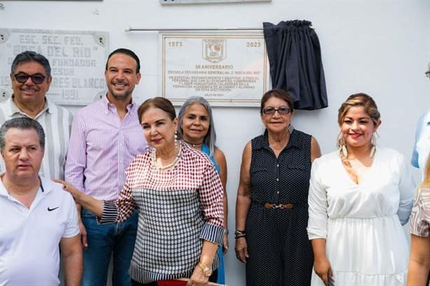 Celebran el 50 aniversario de la escuela Secundaria General No. 2 “Boca del Río”