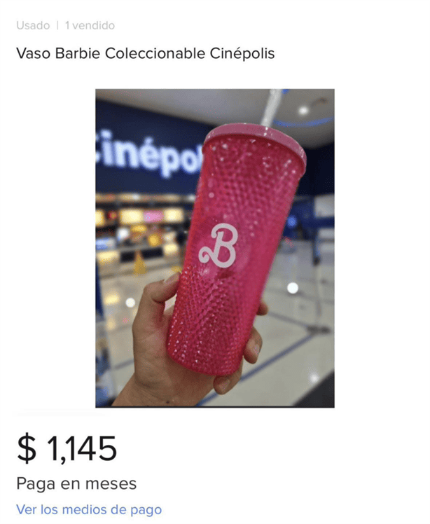 ¡Hasta en mil pesos! Revenden vasos de Barbie en redes sociales