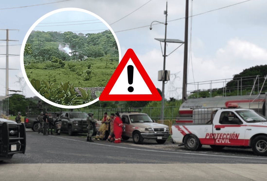 Alarma a pobladores fuga de gas natural en ducto de Pemex al sur de Veracruz