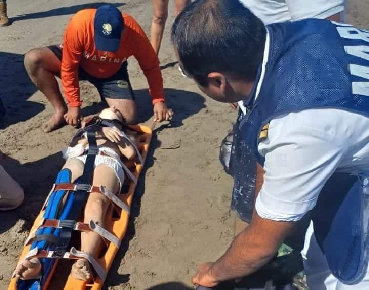 Choque de cuatrimoto en playa de Chachalacas deja dos menores heridas