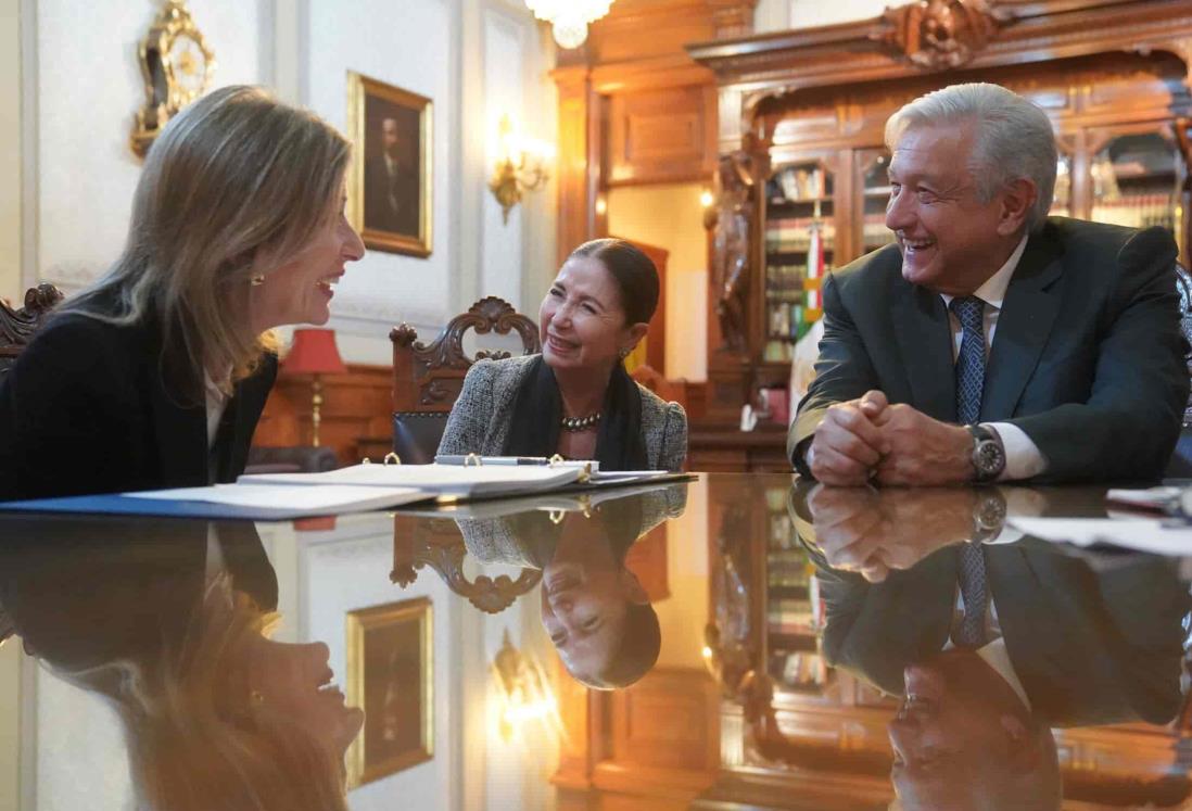 AMLO se reúne con la asesora de Seguridad Nacional de la Casa Blanca, en Palacio Nacional