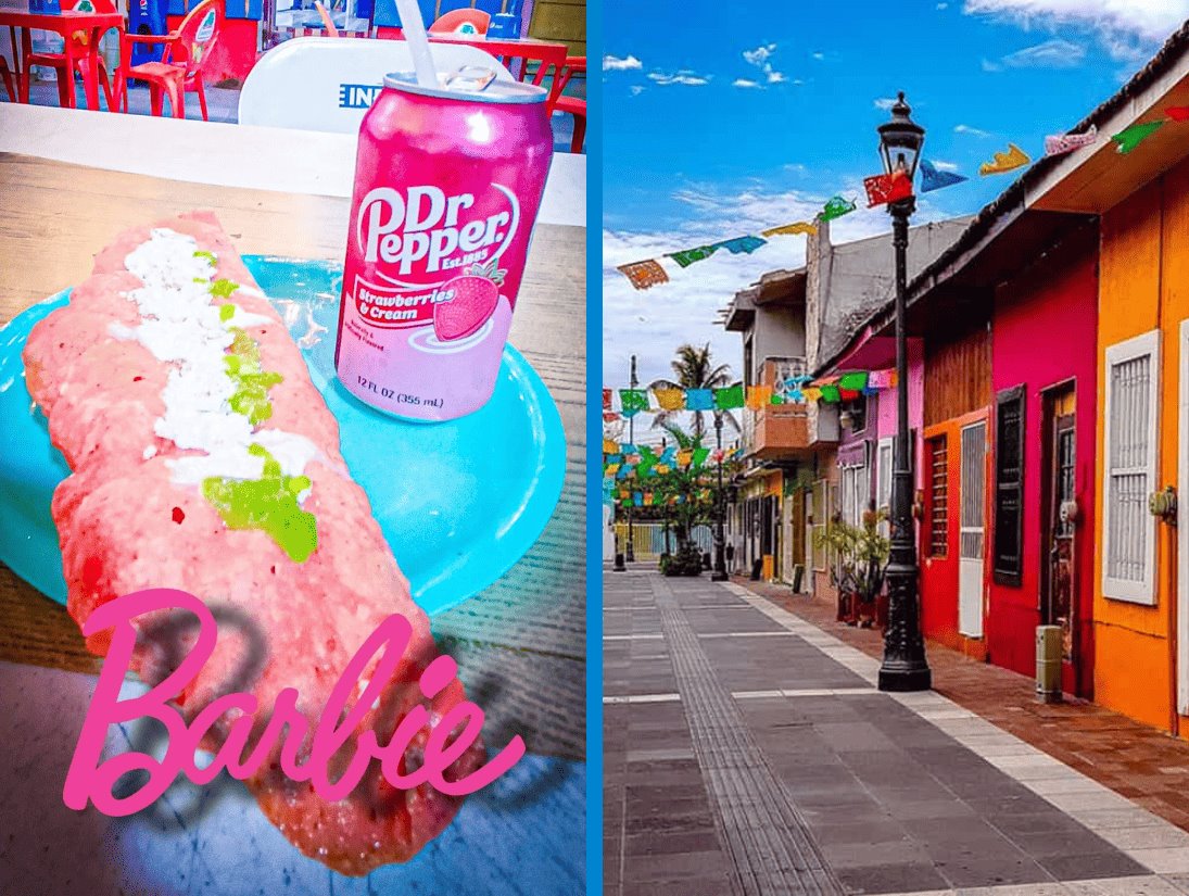 Empanada rosa de Barbie, sensación en barrio La Huaca de Veracruz