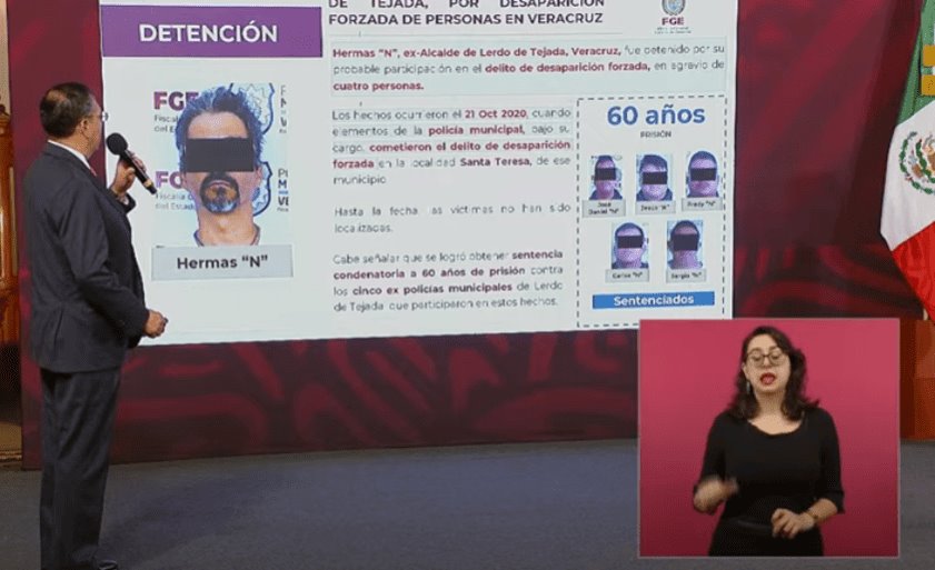 Destacan detención del exalcalde de Lerdo de Tejada en mañanera de AMLO