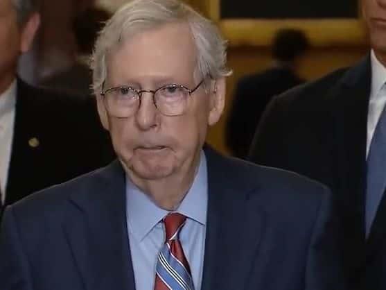 Mitch McConnell del Senado de EU se “congela” durante entrevista | VIDEO