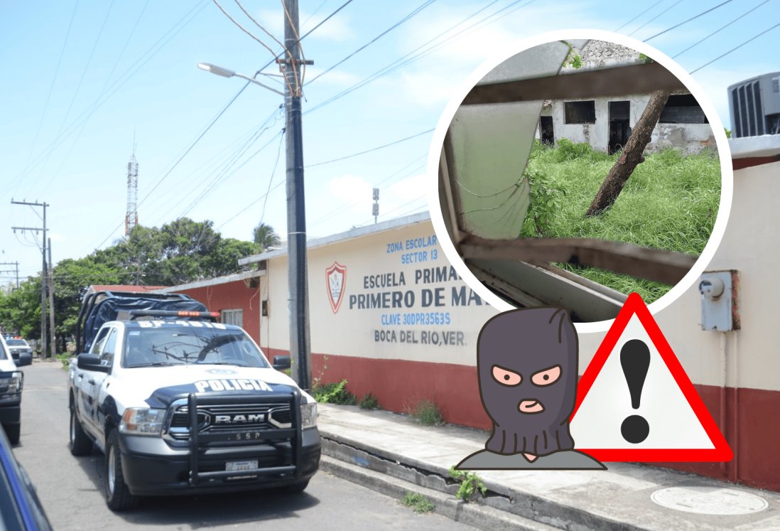 Robaron 27 veces a escuelas de Veracruz y Boca del Río