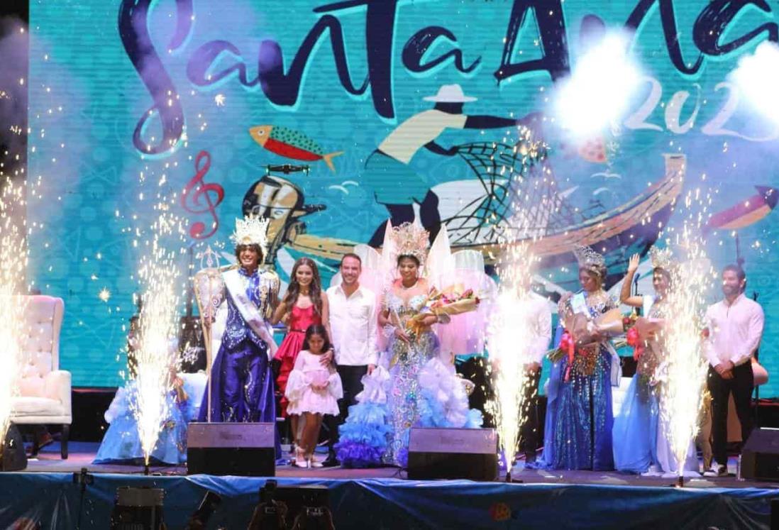 Coronan a la corte real de las Fiestas de Santa Ana 2023, en Boca del Río