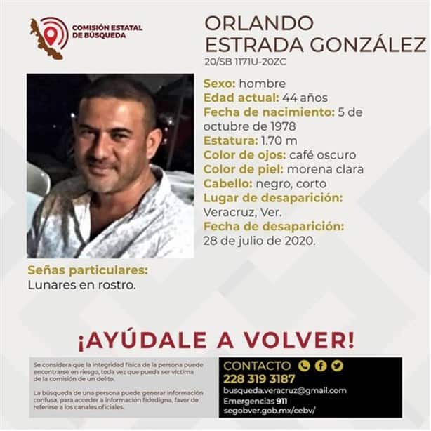 Orlando Estrada González cumple tres años como desaparecido